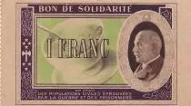 France 1 Franc Bon de Solidarité Pétain - Bol de Soupe 1941-1942