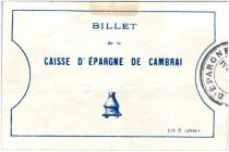 France 1 Franc Cambrai Caisse d´Epargne