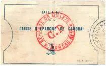 France 1 Franc Cambrai Caisse d&acute;Epargne