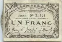 France 1 Franc Cambrai Commune
