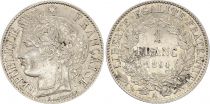 France 1 Franc Ceres - 1894 A Paris - SILVER - VF to XF