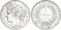 France 1 Franc Ceres - III e Republic - 1872 Small A Paris