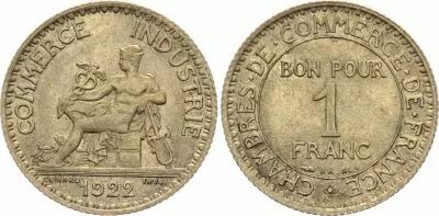 France 1 Franc Chambre de Commerce - 1922