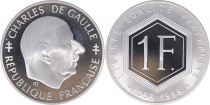 France 1 Franc Charles de Gaulle 1958-1988 - Argent