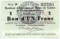 France 1 Franc Charleville-Mézières City - 1916
