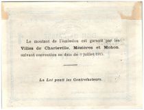 France 1 Franc Charleville-Mézières-Mohon Bon de Caisse - 1915