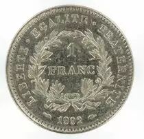 France 1 Franc Comm&eacute;mo. R&eacute;publique FRANCE 1992 SUP