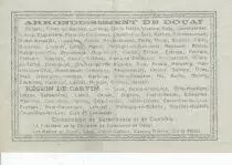 France 1 Franc Douai City - 1916