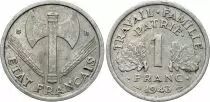France 1 Franc Etat Francais - 1943B