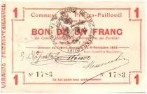 France 1 Franc Frieres-Faillouel City - 1915
