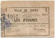 France 1 Franc Guise City - 1915