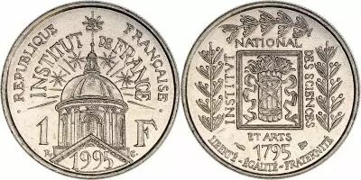 France 1 Franc Institut de France - 1995