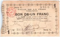 France 1 Franc La-Fère City - 1915