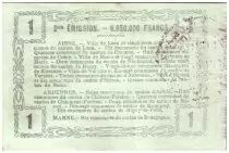 France 1 Franc Laon R&eacute;gional - 1916