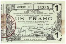 France 1 Franc Laon Régional - 1916