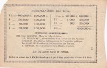France 1 Franc Loterie Palais des Beaux-Arts de Lille - 1882 - TTB