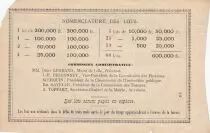 France 1 Franc Loterie Palais des Beaux-Arts de Lille - 1882 - TTB