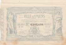 France 1 Franc Loterie Ville d\'Amiens- 1882 - TTB