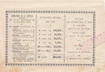 France 1 Franc Loterie Ville d\'Amiens- 1882 - TTB