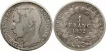 France 1 Franc Louis Napol&eacute;on Bonaparte - 1852 A - Silver