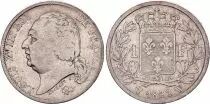 France 1 Franc Louis XVIII - 1822 W Lille - Argent