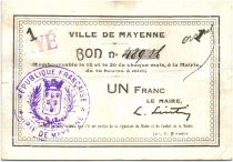 France 1 Franc Mayenne City