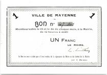 France 1 Franc Mayenne Ville