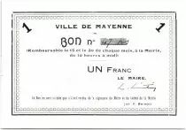 France 1 Franc Mayenne Ville