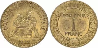 France 1 Franc Mercury seated - 1922