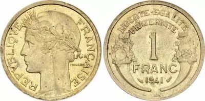 France 1 Franc Morlon - 1941