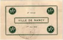 France 1 Franc Nancy City - 1916