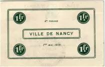 France 1 Franc Nancy Ville