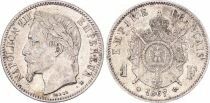 France 1 Franc Napoleon III - 1866 A Paris - Silver