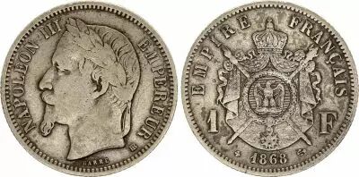 France 1 Franc Napol�on III - 1868 A