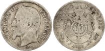 France 1 Franc Napoleon III - 1868 A Paris - Silver