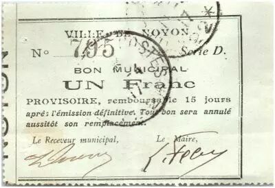 France 1 Franc Noyon City