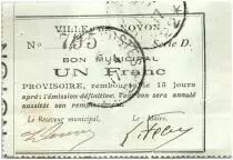 France 1 Franc Noyon Ville