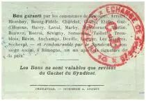 France 1 Franc Rimogne City - 1916