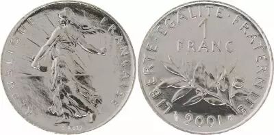 France 1 Franc Seed Sower - 2001 BU