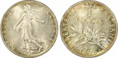 France 1 Franc Semeuse - 1898 - PCGS MS 65 - Neuf