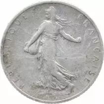 France 1 Franc Semeuse - 1910 - Argent