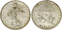 France 1 Franc Semeuse - 1911 - Silver