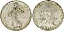 France 1 Franc Semeuse - 1911 - Silver