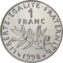 France 1 franc Semeuse - 1998 - BE
