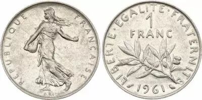 France 1 Franc Semeuse 1961