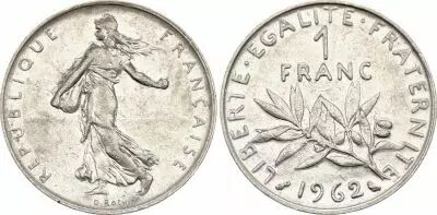 France 1 Franc Semeuse 1962