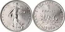 France 1 Franc Semeuse 1986 - Issu de coffret - BU