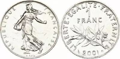 France 1 Franc Semeuse Abeille - 2001