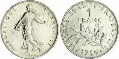 France 1 Franc Semeuse FRANCE 1960