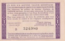 France 1 Franc Solidarity Bond - 1941-1942 - Serial B